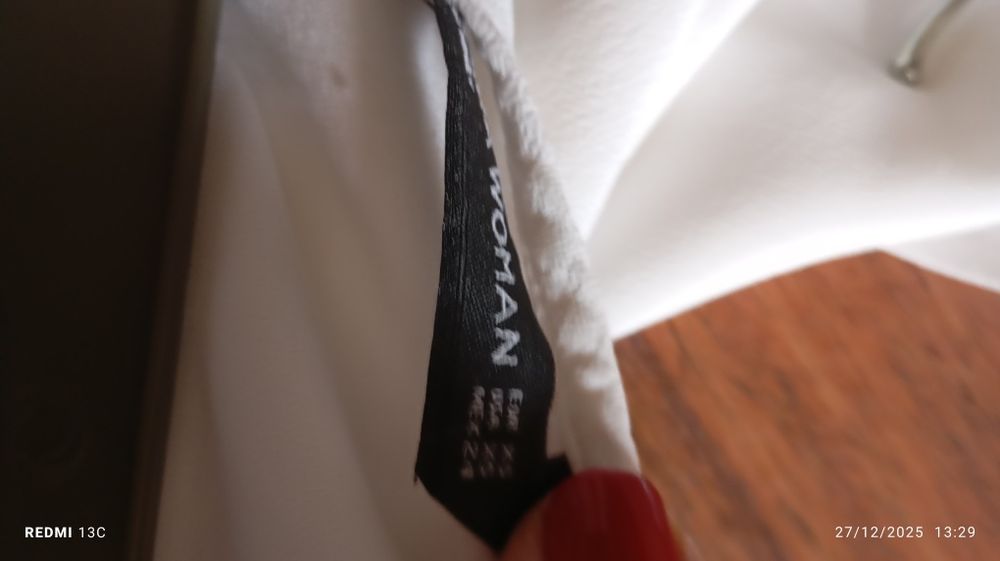 Túnica branca impecável Zara tamanho xs