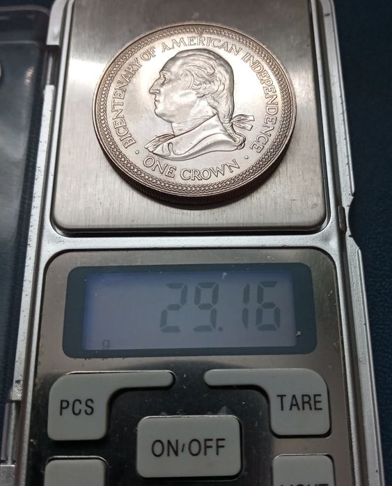 о. Мен. Крона 1976р. Незалежність США. UNC!!