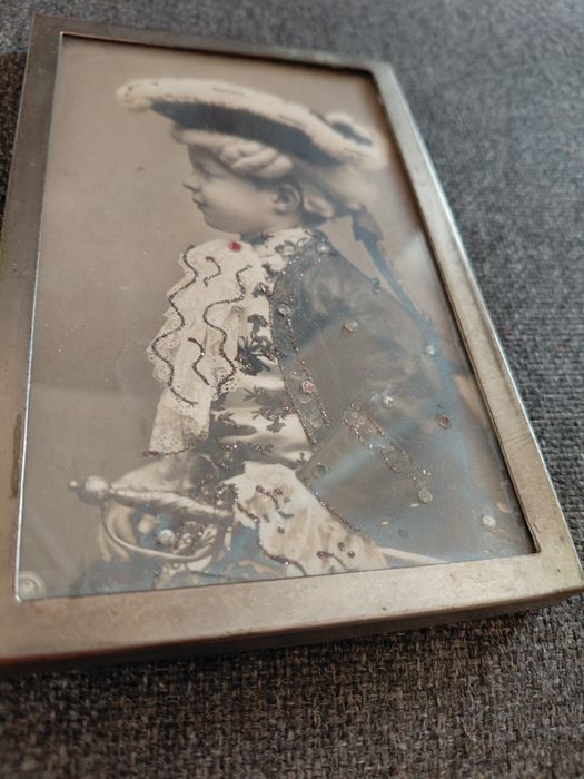 Vintage zdjęcie z Holandii wykładane dekorowane