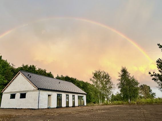 Nowoczesny dom w stanie surowym zamkniętym | 150 m² | Działka 1800 m² | Smogolice k. Stargardu