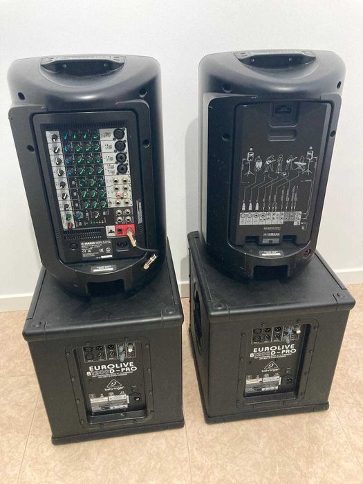 2 Subwoofers Beheringer B 1200 D PRO  (Yamaha 600i já foi vendido)