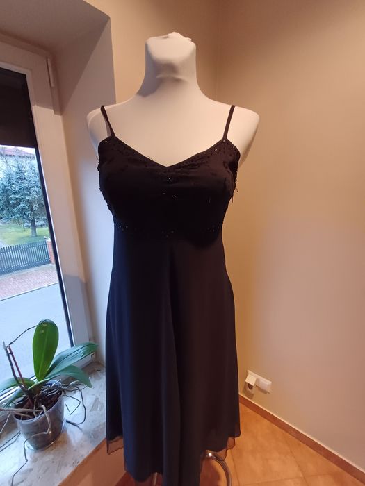 wieczorowa sukienka na ramiączkach, Vila Clothes, r. M, stan bdb