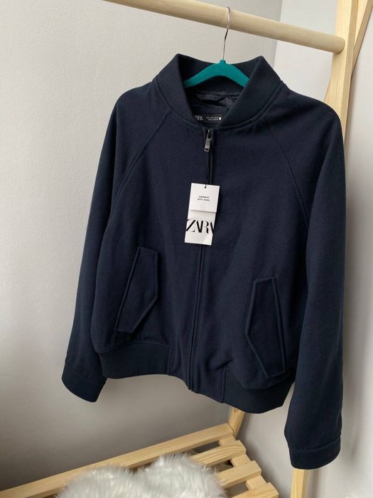 Куртка бомбер чоловічий Zara із шерсті