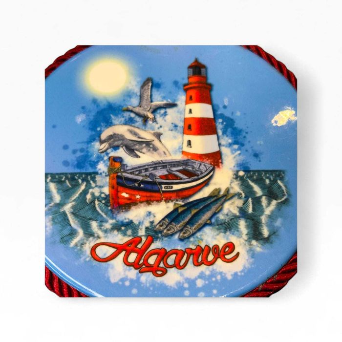 Base Tacho Decorativa Algarve c/ Farol Náutico em Cortiça