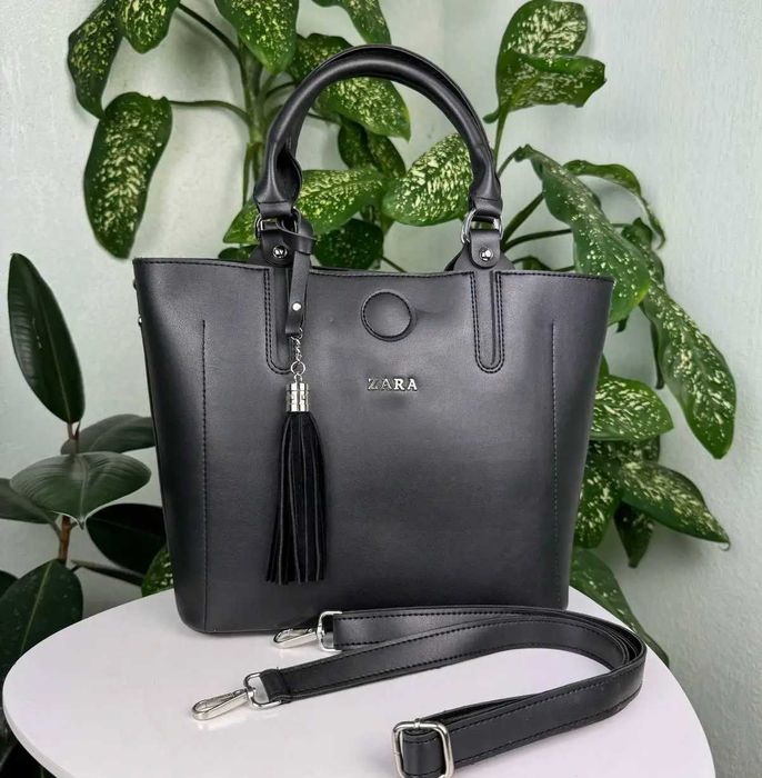 Жіноча сумка якісна класична чорна  велика жіноча сумочка Туреччина