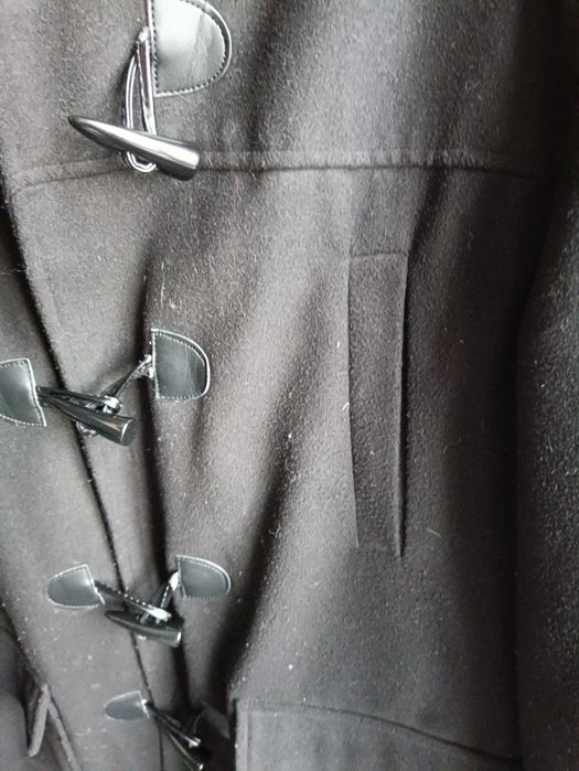 Elegancki płaszcz z kapturem firmy Fisherfield r. XL
