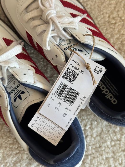 Кросівки кроссовки жіночі Adidas Samba OG 38,5p