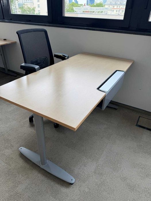 Biurko KINNARPS 160 x80 BUK biurka stoły  regulowana h manualnie