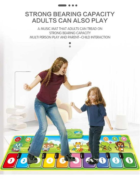 Piano musical para criança Som realista o primeiro contato com os sons