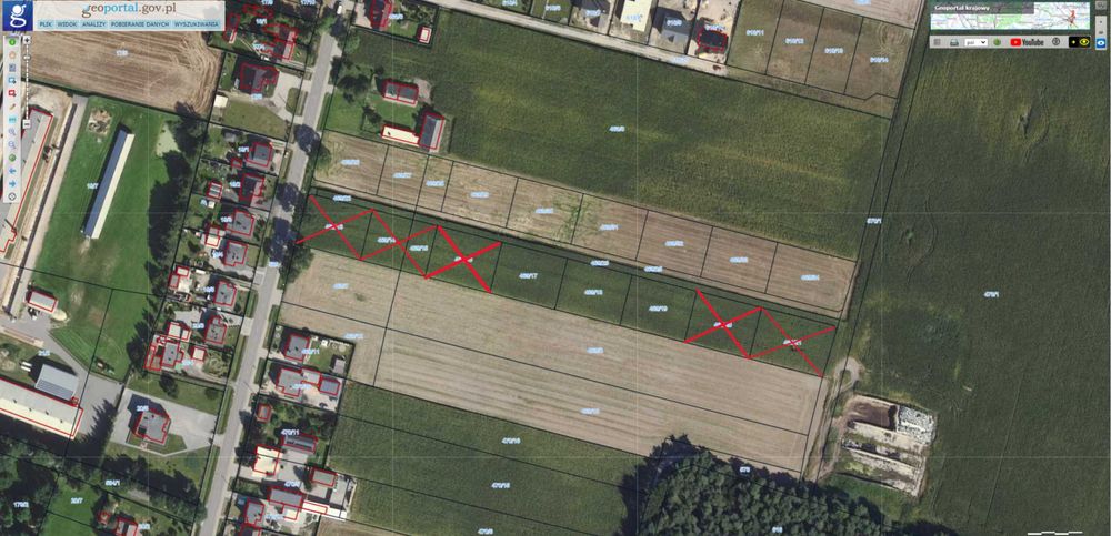 Działka m. Psary gm. Sieroszewice 90 zł/m2