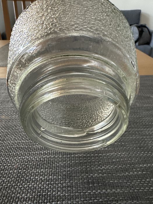 Klosz do lampy krysztal Prl