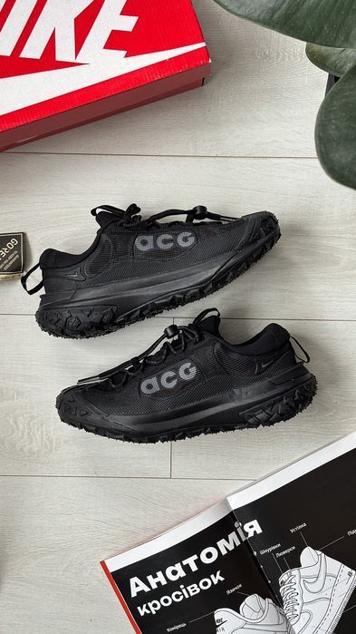 Кросівки осінні Nike ACG Mountain Fly 2 Low Black premium | Кроссовки Найк чоловічі