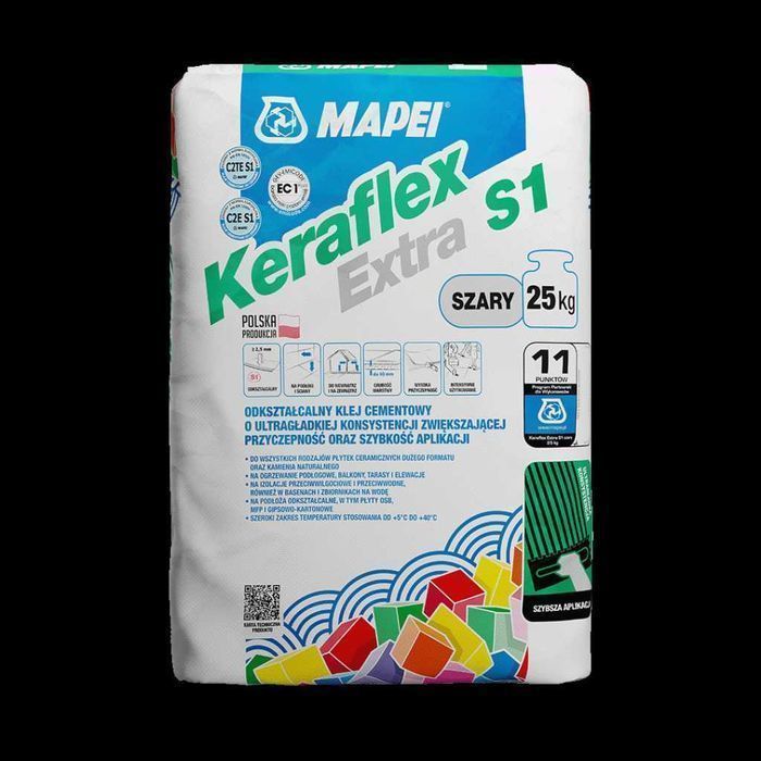 MAPEI Keraflex extra S1 szary 25kg