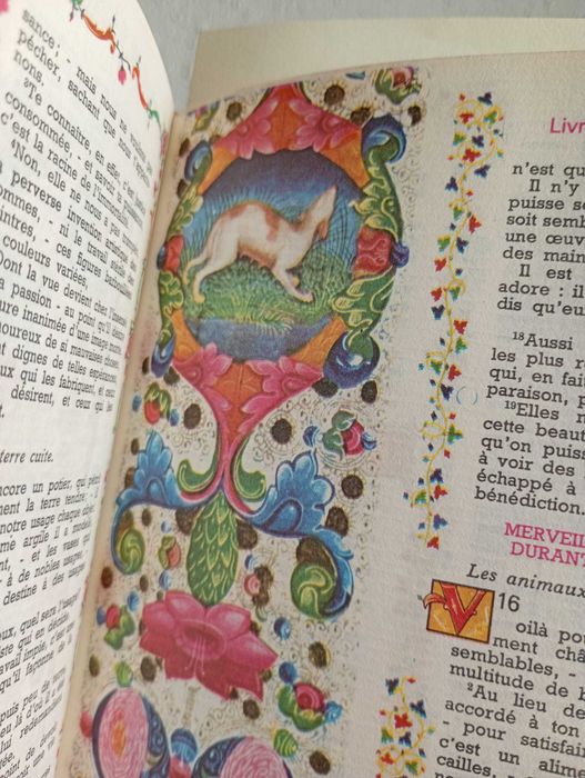 Stara Książka ~1979~  Biblia Francuska - Ilustracje - Średniowiecze