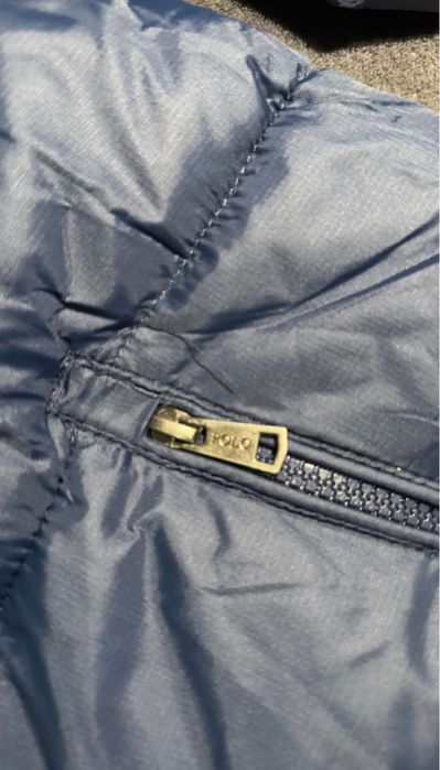 Polo ralph lauren casaco de pena azul-marinho