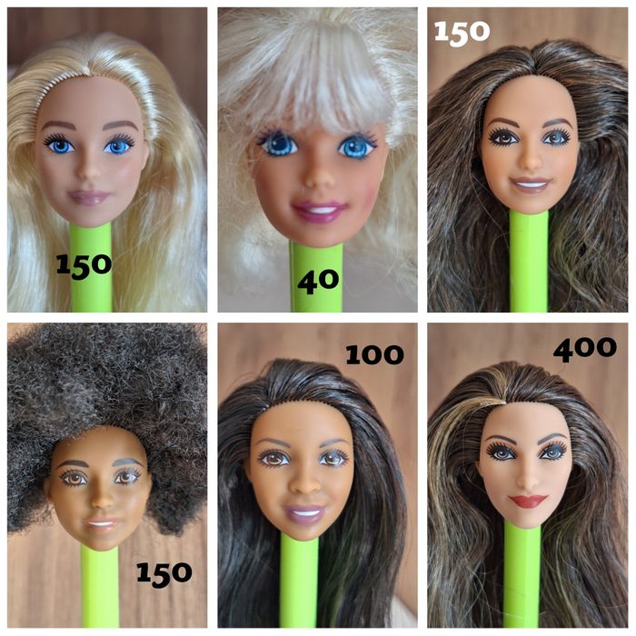 Лялькові тіла та голови Барбі, оригінал Mattel, Barbie гібридизація