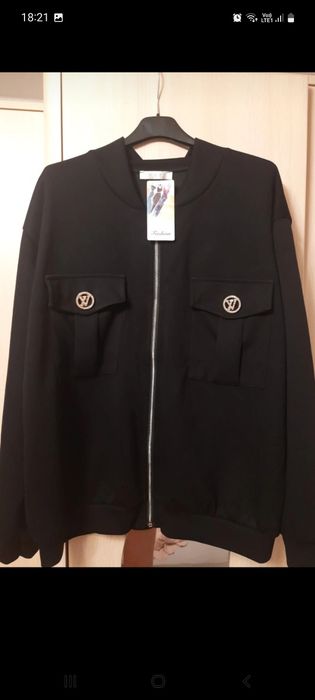 Komplet czarny bomberka I spodnie uni xl/ 2xl/ 3xl
