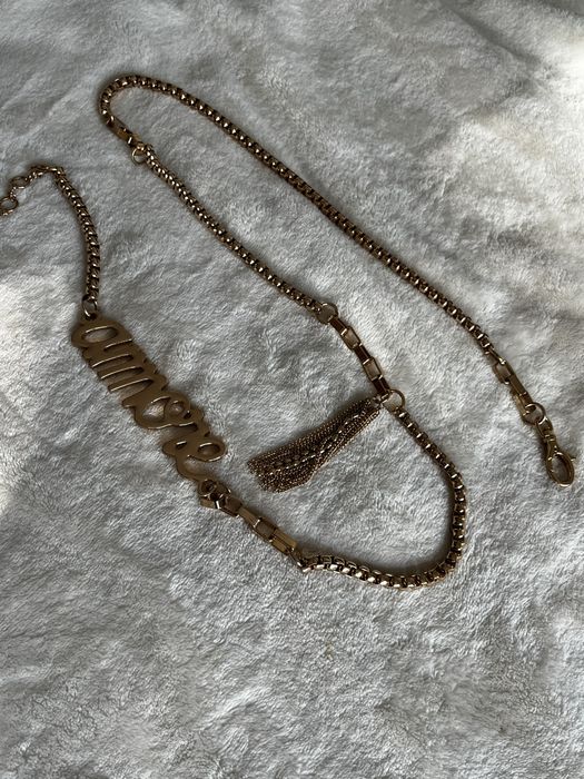 Metalowy pasek złoty vintage amore