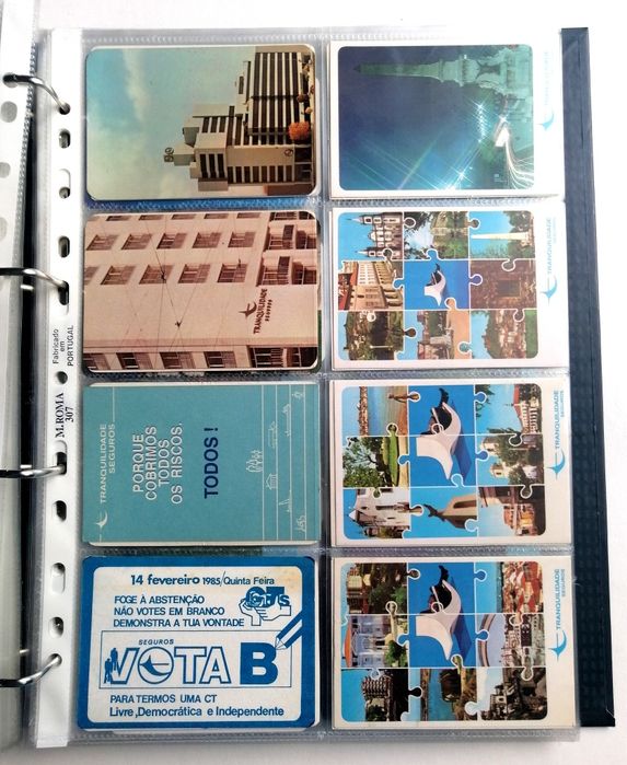 Álbum 410 calendários dif. Companhias seguros Portuguesas e Espanholas