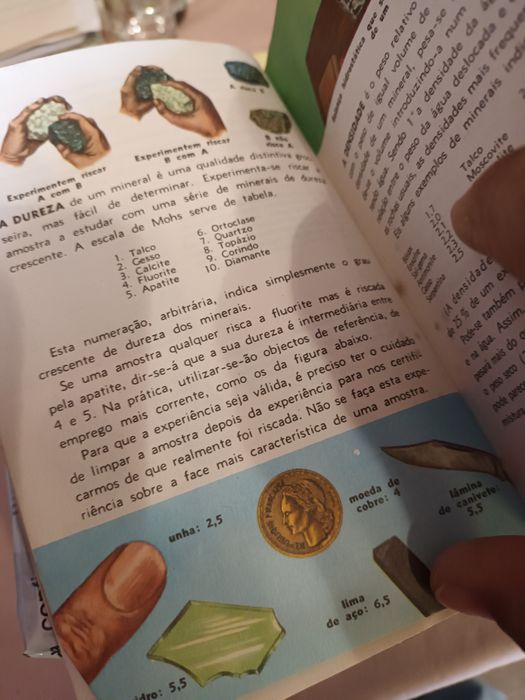 Exemplar sobre pedras e rochas