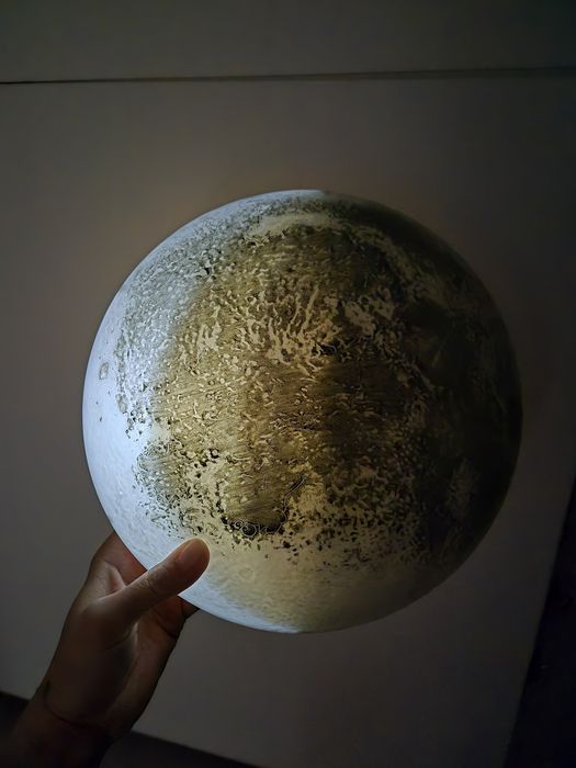 Lampa ścienna realistyczny księżyc z fazami księżyca 25 cm