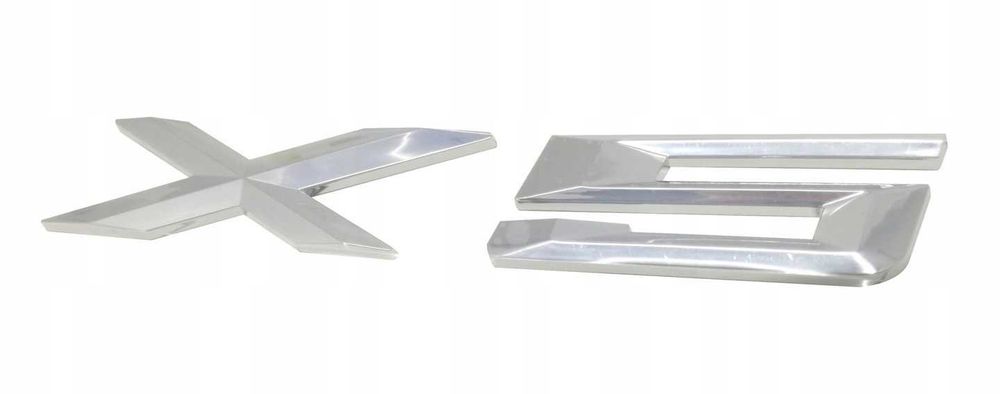Emblemat napis logo BMW x3 srebrny połysk