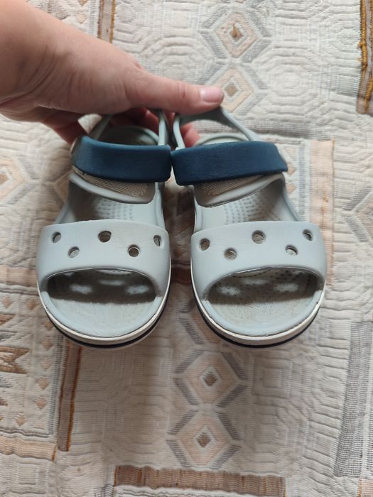 Crocs сандалі C9 дитячі сірі