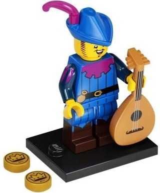 LEGO Castle Minifigurki Seria 22 71032 Troubadour Bard Jaskier col22-3 col388 NOWA NIEOTWIERANA SASZETKA