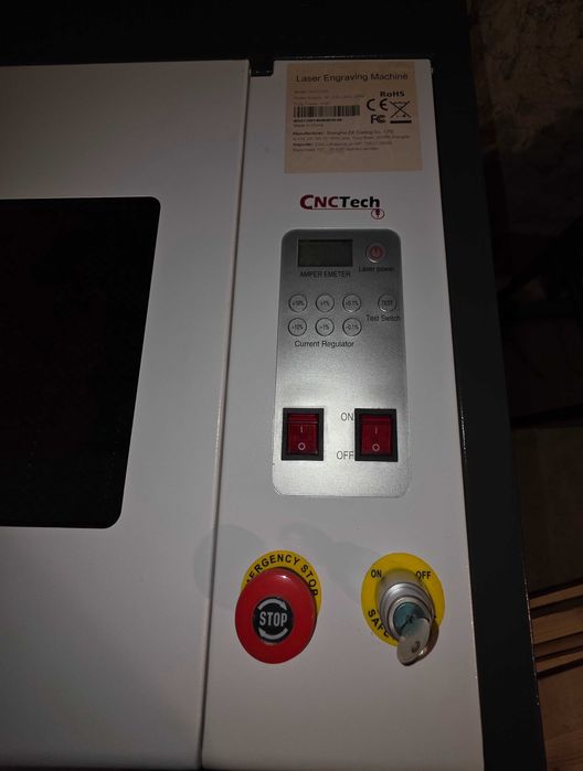 Ploter Laserowy CO2 40W MAX 400x400mm + Air Assist + Red Point