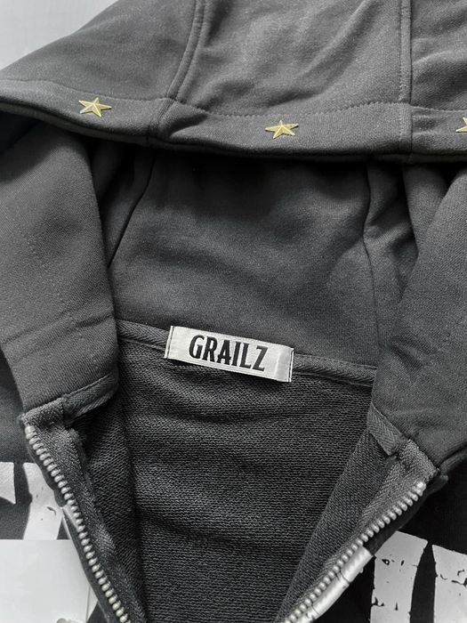 Нова зіп худі Grailz / Project G/R чорного кольору оверсайз