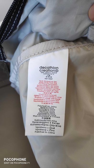 Mala de mão preta Geonaute (Decathlon)