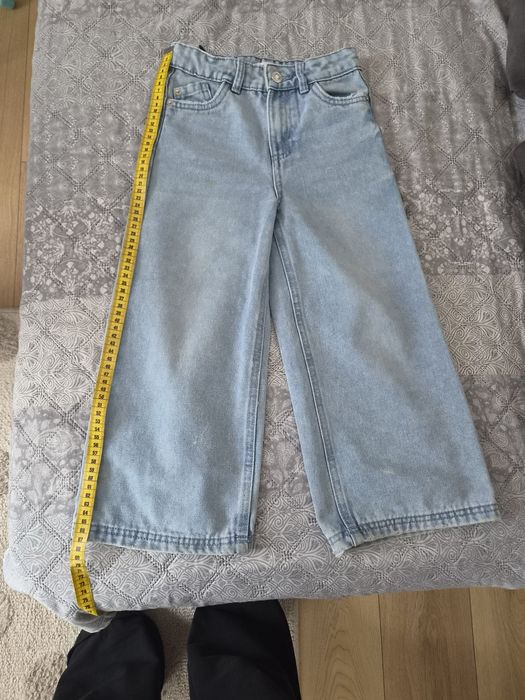 Spodnie jeans r. 116 szwedy szerokie