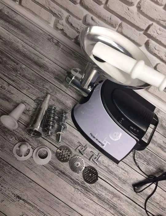 НЕМЕЦКАЯ МОЩНАЯ электро мясорубка 3800вт+ соковыжималка Rainberg Rb674