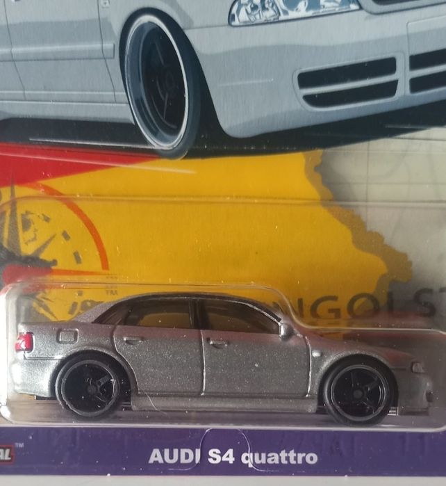 Audi S4 quattro hot wheels rodas de borracha