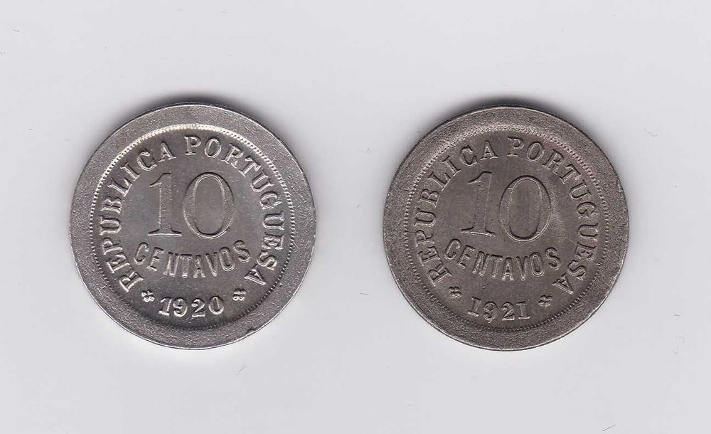 10 centavos 1920 & 1921