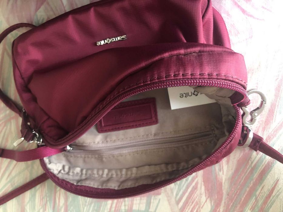 SAMSONITE  shoulder bag / crossbody em nylon. Cor: marrom