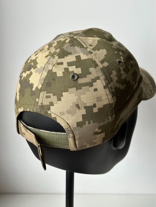 Бейсболка піксель з шевроном | Кепка піксель | Бейсболка ЗСУ піксель