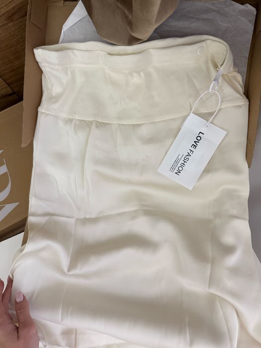 Атласна сатинова спідниця для вагітних с м