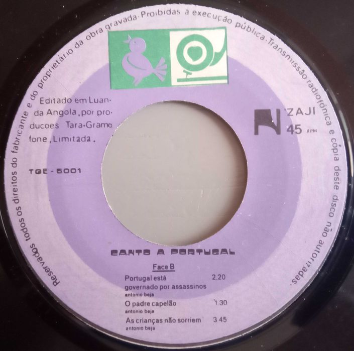 António Beja - - - - - Canto a Portugal - - - - - EP