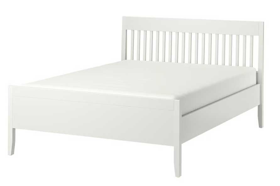 Cama IKEA IDÄNAS 140x200 cm + colchão VAGSTRANDA + estrado de ripas LÖNSET