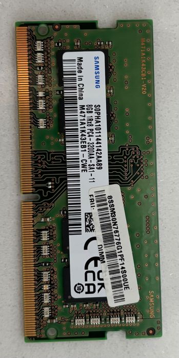 Pamięć RAM sodimm DDR4 3200MHz 16GB 2x8GB Samsung M471A1K43EB1-CWE