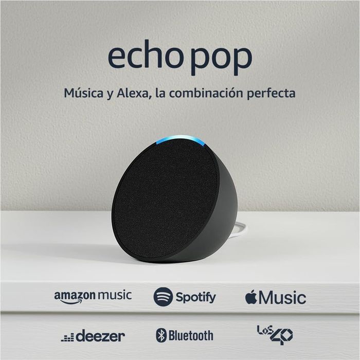 Echo Pop (Última geração) | Altavoz Alexa | Antracita Novos CX Seladas