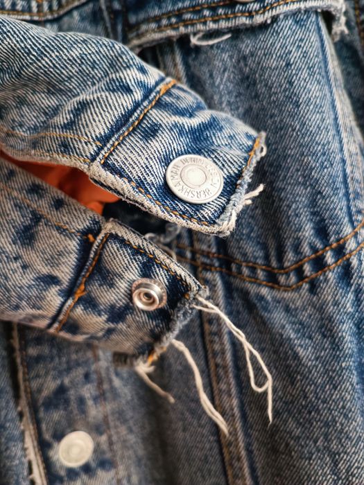 Bershka katana kurtka ocieplana jeansowa