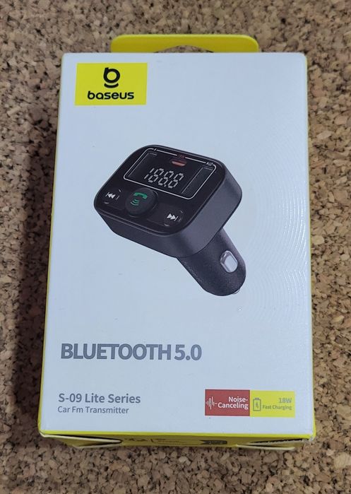 FM модулятор Baseus Lite Series S-09 MP3 Black