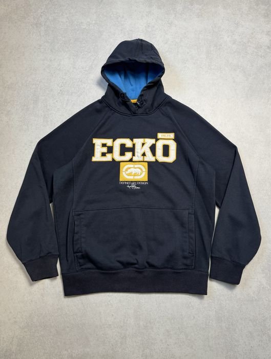 Винтажный худи Ecko Unltd мужской big logo (оригинал)