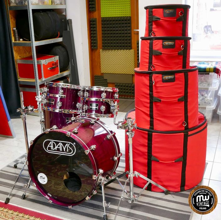 ‼️ Perkusja Adams 8000 Dpresent 22”, 10”, 12”, 16” Purple Stain ‼️