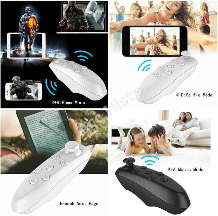 Pilot Kontroler Bluetooth Gamepad JOYSTICK Do Gier Filmów Multimediów