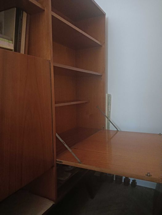 Regał gabinetowy, lata 60-te, 236cm szerokości