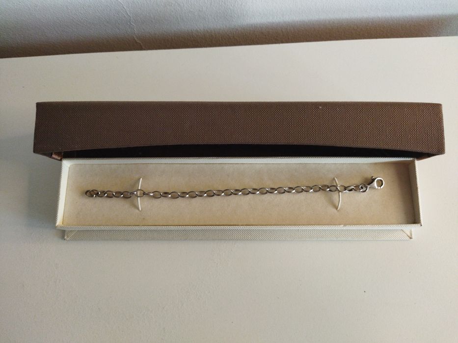 Bransoletka srebrna apart 19 cm