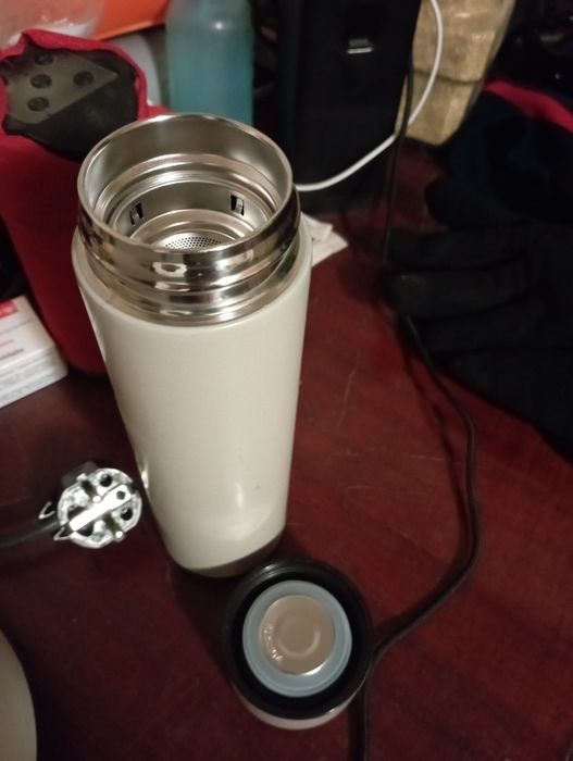 Термос для напоїв, 05 л, світло сірий